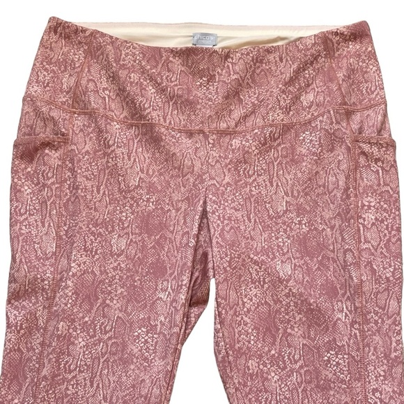 Chico’s Zenergy Fabulously Slimming Python Pocket Leggings Women’s Sz 3 (XL-16) - Picture 3 of 10